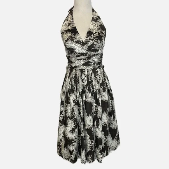 Antonio Melani Dresses | Stunning Antonio Melani Brown Halter Dress (Size 0) | Color: Brown/White | Size: 2 | Notaplainjayne's Closet